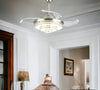 Sumptuous Design Stairs Plan Crystal Chandelier With Fan / Lixra