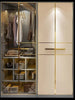 Elegance In Storage Wooden & Glass Door Wardrobe / Lixra