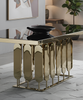 Golden Metallic Black Dining Table / Lixra