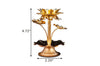 Traditional Gold-Plated Alloy Candle Holder/ Lixra
