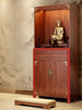 Lotus Touch Elegant Solid Wood Cabinet With Metal Handle / Lixra