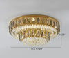 Golden Glow Round Flush Mount Lighting / Lixra