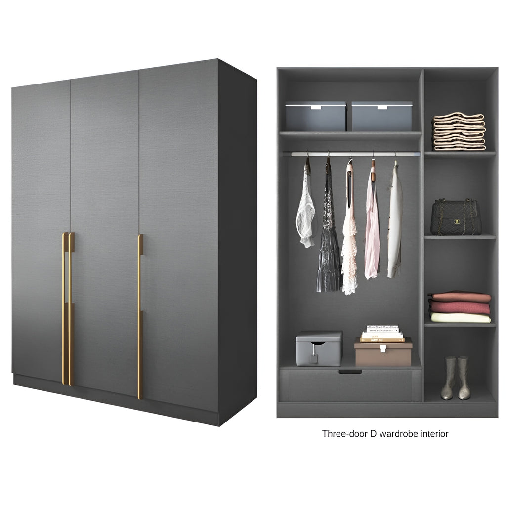 Astounding Design Gleamy Finish LED Wardrobe / Lixra