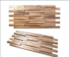 Retro Style Wood Mosaic 3D Wall Tiles For Background Walls / Lixra