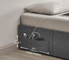 Effortless Comfort Dark Gray LED-Lit Smart Bed With Storage / Lixra