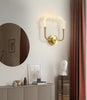 Ice Crystal Design Square Shape Wall Sconce / Lixra