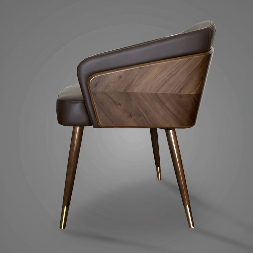 Set of 6 Modern Wooden Dining Chairs / Lixra