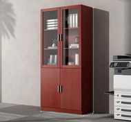 Multipurpose Small Wooden Bookshelf With Doors / Lixra