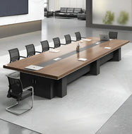 Inventive Wooden Conference Desk / Lixra
