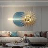 3D Stereo Sunflower Leather LED Wall Art / Lixra