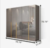 Multi-Functional Glassware & Wooden Base Wardrobe/ Lixra