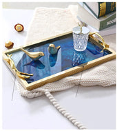 Gilded Handles Coffee Table Tray / Lixra