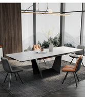 Artful Extendable Marble Dining Table Set / Lixra