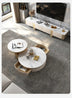 Marble Coffee Table Set With Concealed Storage/ Lixra