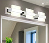 LED Vanity Mirror Lights In Gloss Chrome Stainless Steel/ Lixra