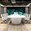 Modern Decorative Wooden Workspace Conference Desk / Lixra