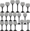 Dignified Sparkle 18 pieces Crystal Candle Holder Centerpieces / Lixra