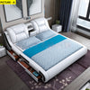Modern Multi-Functional Leather Bed With Projector / Lixra