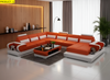 Designed LED Leather Sectional Sofa Set / Lixra