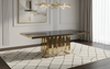 Golden Metallic Black Dining Table / Lixra