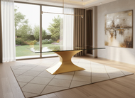 Quality Glass Top Dining Table / Lixra