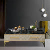 Modern Luxury Marble Coffee Table with Drawers / Lixra