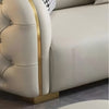 Luxury Tufted Leather Sofa Set for Living Room / Lixra