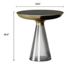 Metal Tray Style Top Coffee Table With Side Table / Lixra