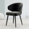 Modern Metallic Finish Leg Fabric Chair / Lixra