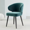 Modern Metallic Finish Leg Fabric Chair / Lixra