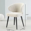 Modern Metallic Finish Leg Fabric Chair / Lixra