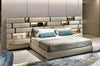 Modern Velvet Fabric Bed with Wall Panels / Lixra