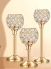 Dignified Sparkle 18 pieces Crystal Candle Holder Centerpieces / Lixra