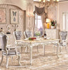 European Style Royal Dining Table Set with Golden Accents