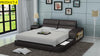 Luxury Modern Leather Upholstered LED Bed / Lixra