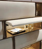 Modern Velvet Fabric Bed with Wall Panels / Lixra