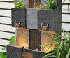 Elegant Garden Water Fountain With LED Lights / Lixra