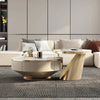 Marble Coffee Table Set With Concealed Storage/ Lixra