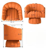 Luxurious Comfort Velvet Fabric Swivel Accent Chair / Lixra