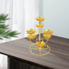 Gold-Plated Obsolete Lotus Candle Holder/ Lixra