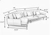 Italian Style Modern Leather Sectional Sofa