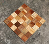 Authentic Wooden Aesthetic 3D Mosaic Wall Sticker / Lixra