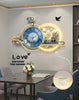 Art Wall Clock With Creative Storage Rack / Lixra