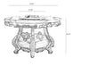 High-End European Round Marble Dining Table Set With Lazy Susan / Lixra