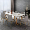 Conventional Rectangular Marble Dining Table Set / Lixra
