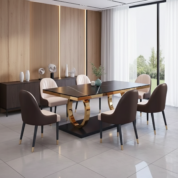 Cutting Edge Designer Dining Table / Lixra