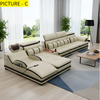 Astounding Modern Multi-functional Leather Sectional Sofa / Lixra