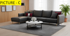 Urban Style Fine Furnished Leather Sectional Sofa Set / Lixra