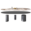 Oval Marble Dining Room Set / Lixra