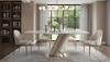 Italian Rectangular Marble Dining Table / Lixra